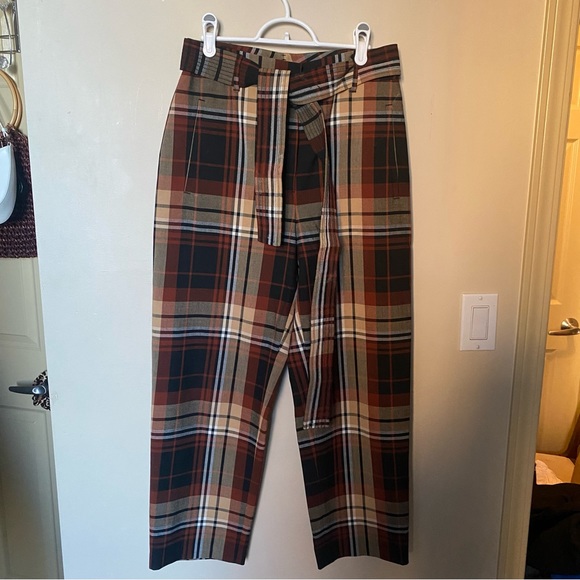 Wilfred New Tie-Front Check Pant - Picture 4 of 5